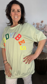 Sweatshirts Good vibes Licht groen