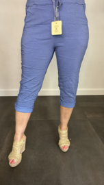 Comfy Capri joggjeans jeans blauw +SIZE