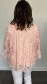 Kanten top Lexy roze