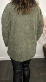 Velvet trui Molly + Ketting Army