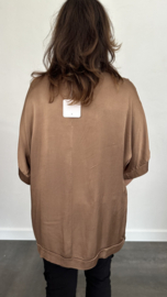 Satijnen shirt Elody mocca