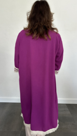 Kaftan vest crèpe cyclaam