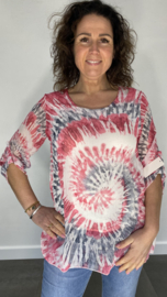 Voile blouse batik fuchsia