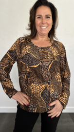 Ballon shirt met elastiek Bella (+size)