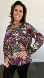 Ballon shirt met elastiek Coby (+size)