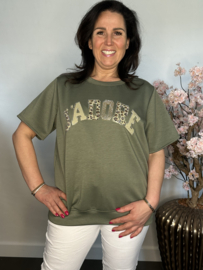 Sweatshirt J'adore panter/ bling Army