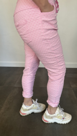 Joggjeans jacquard Faye pink