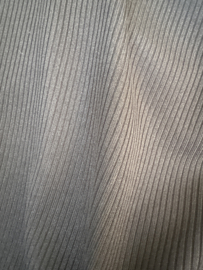 Hemd met brede schouderband ribbel Zwart