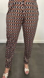 Travel broek diamant bruin