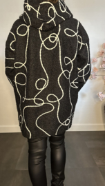 Vest Bodhi met capuchon Zwart