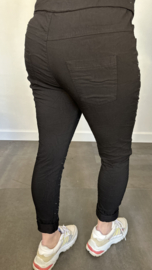 Joggjeans silver sparkle zwart