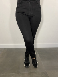 BBS Jeans met glitter zwart
