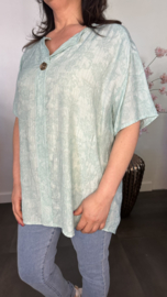 Blouse Silvi flowers Mint