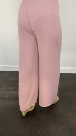 Flared crepe broek roze