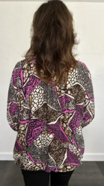 Ballon shirt met elastiek Coby (+size)