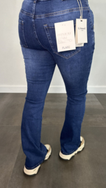 G-smack stretch jeans flared met knopen