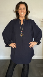 Tuniek Maya lange mouw +SIZE marine