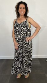 A-lijn jurk Kenco zebra +SIZE