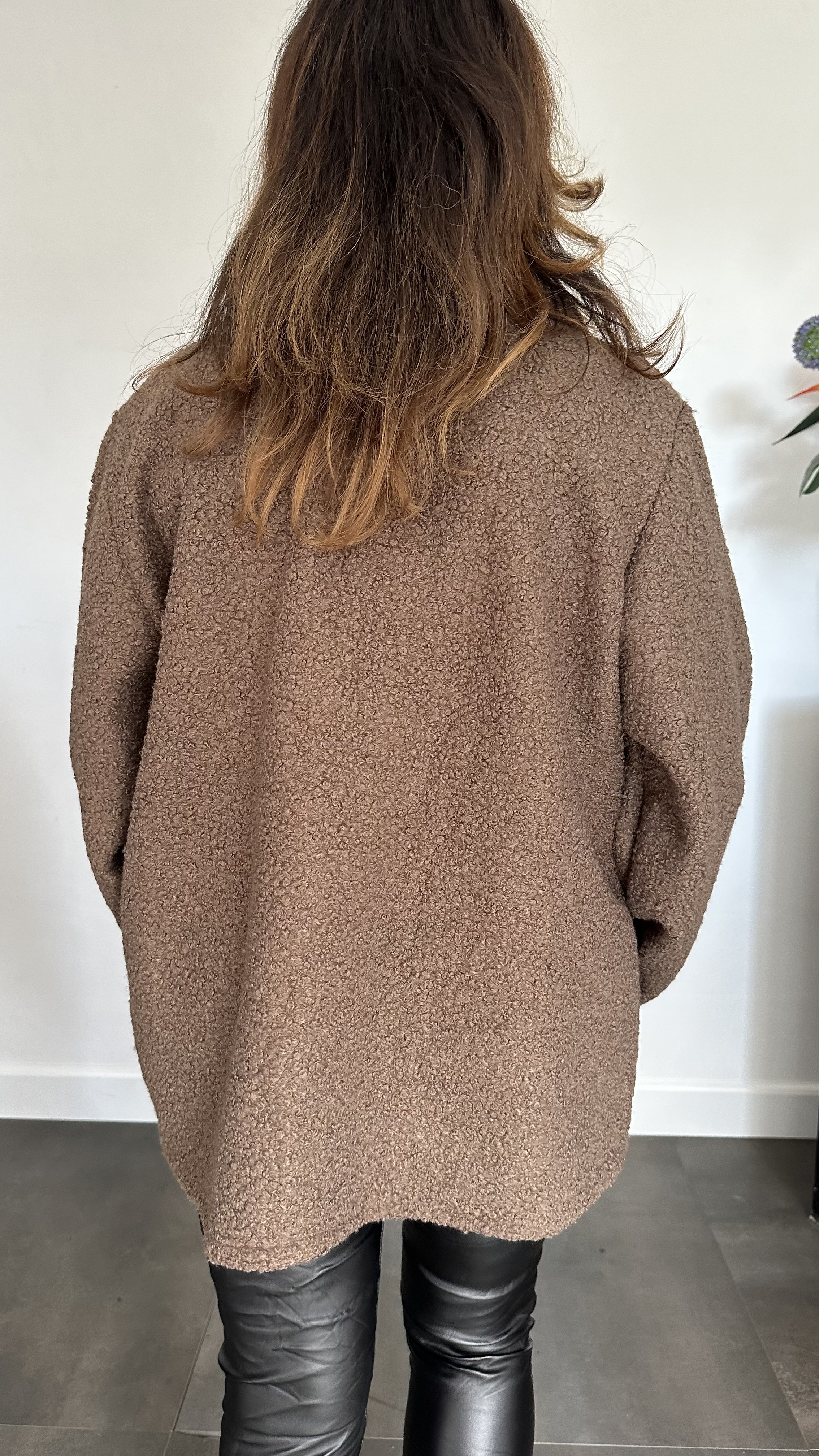 Boucle jasje taupe