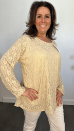 Kanten blouse Esmee Zand