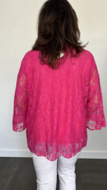 Kanten top Lexy fuchsia