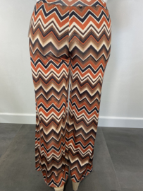 Flared pants zig zag stone