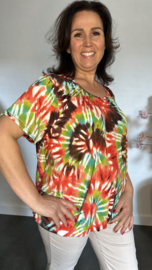 Ballon shirt met elastiek Cascade