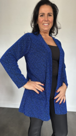 Glitter vest Roxane Kobalt blauw