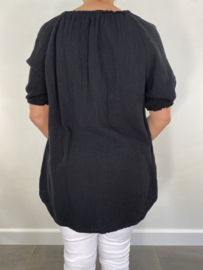 Blouse Babs zwart SALE