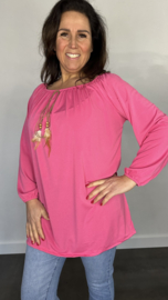 Top jadey +SIZE fuchsia
