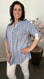 Blouse Naomi Jeansblauw