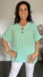 Shirt Kiki met knopen Mint