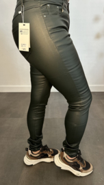 Lederlook tregging G-smack donker groen