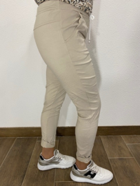 Comfy joggjeans zand (standaard)
