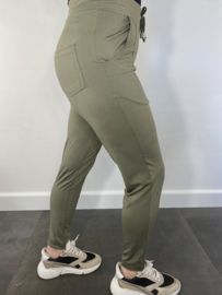 Travel broek met koord army