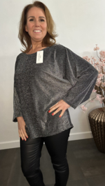 Top Lucy zilver sparkle Zilver