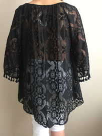 Top/ tuniek kant zwart