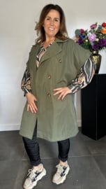Trenchcoat met knopen Army