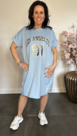 Sweaterdress Los Angeles IJsblauw