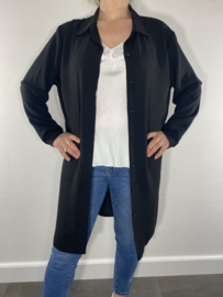 Half lange blouse/ jurk zwart