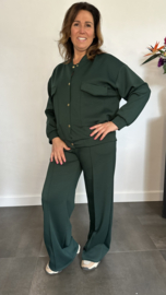 2-Delig comfy pak Wilma flessen groen