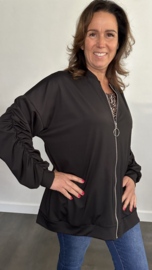 Vest met rits TRAVEL +SIZE zwart