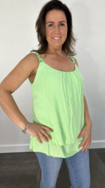 2-Laags top daisy neon groen