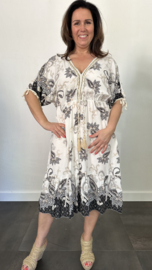 Jurk Carla paisley zwart