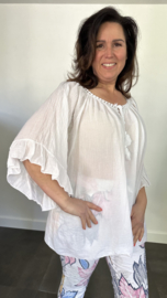 Blouse Veronica UNI +SIZE wit