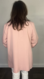 Blazer Marjan met gesmokte mouw oud roze