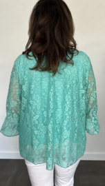 Kanten top Lexy mint