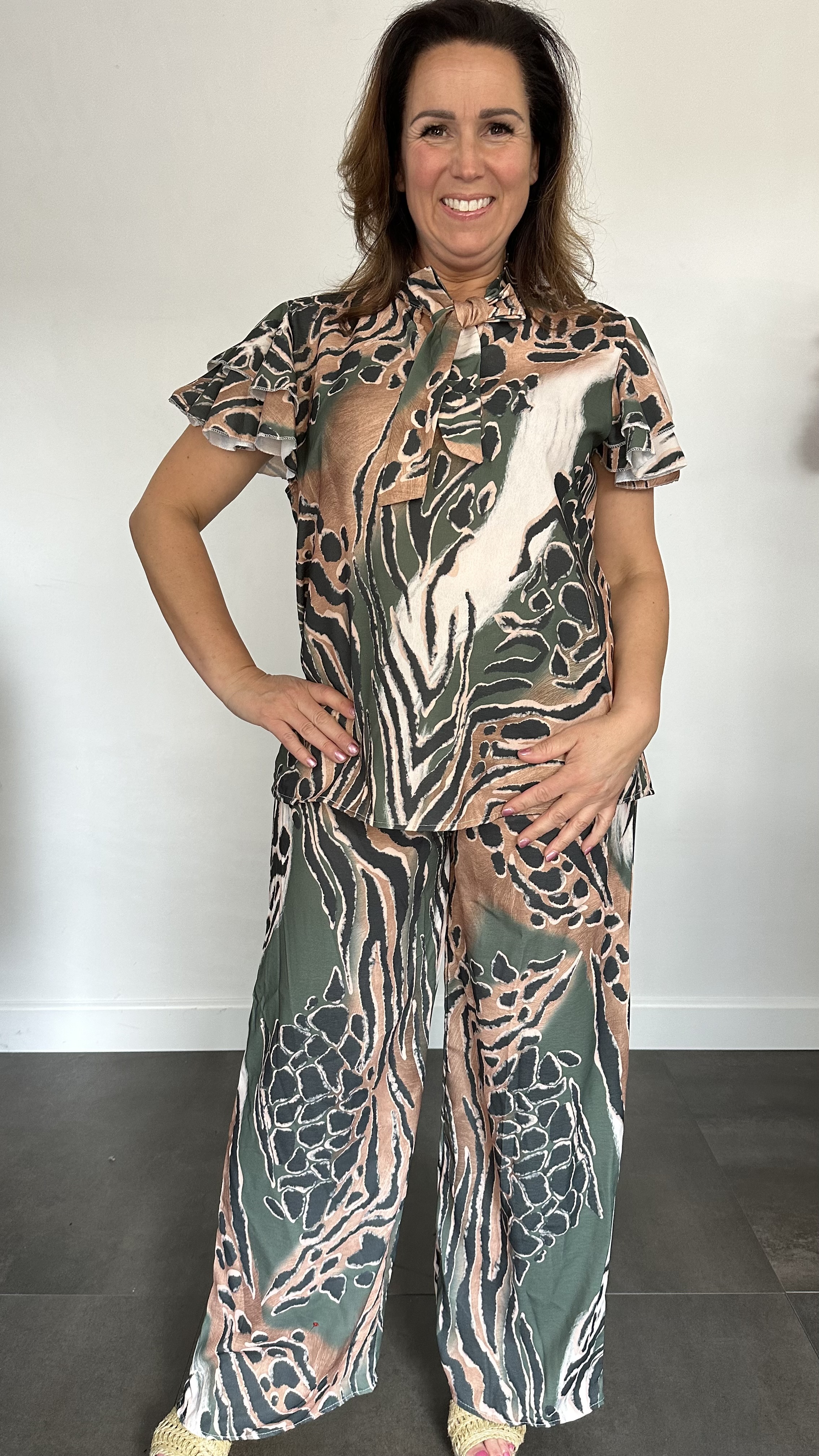 2-Delige set Morena met strik army SALE