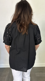 Blouse Isabella bling zwart