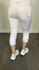 Capri stretch broek B.S. wit